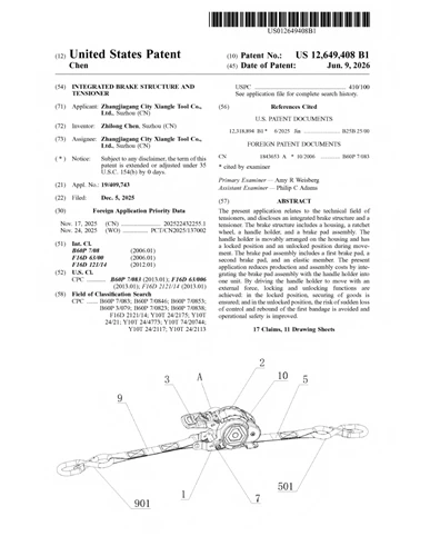 Xiangle Tools Awarded U.S. Invention Patent For Breakthrough Automatic Ratche...